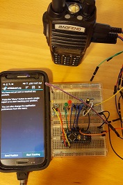 breadboard test setup